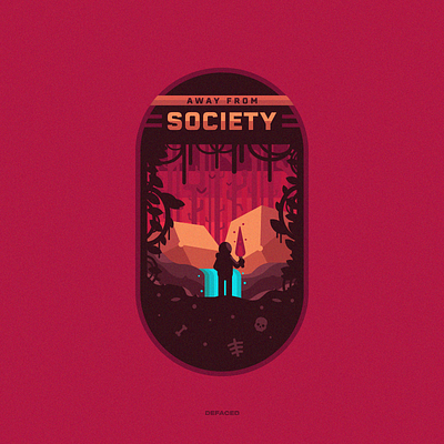 'Away From Society' badge badge logo branding esport esportlogo esports esportslogo gamer illustration logo logodesign mascot mascot logo vector