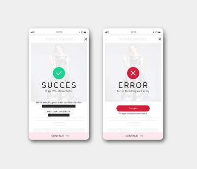 Daily UI #011 - Hint: Flash Message (Error/Success) app design dailyui design graphicdesign minimalist mock up ui ui design uiux userexeperience ux