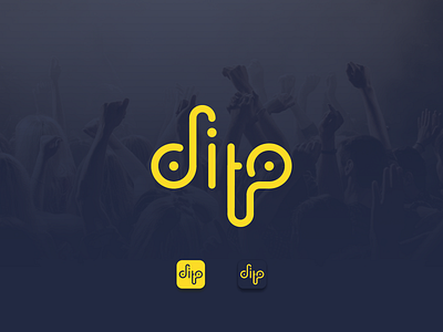 dito wordmark logo design app design letter line logo minimalist modern monogram music simple strong wordmark