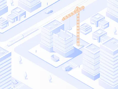 The Connected Site animation animation illustration design digital design explainer illustration flat illustration isometric isometric design isometric illustration isometry soft vector