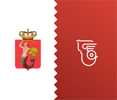 Greetings from Warsaw capital capitalcity coatofarms icon logo logodesign logoicon mermaid minimalism minimalist minimalist logo poland siren warsaw webdesign