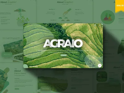 Agraio - Google Slides Template agriculture background countryside crop farm farming farmland field food google slide template google slides google slides template harvest illustration land landscape natural nature rural village