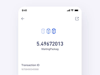 Sending... blockchain ui