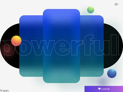 powerfull 3d blur card design dribbble experimental mobile paralogism powerfull video