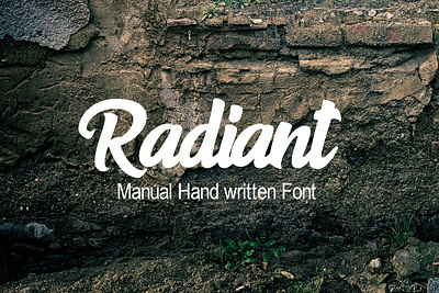 Radiant Manual Hand written Font Free font freebies freefont typogaphy