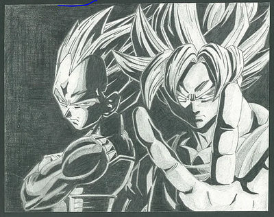 DBZ illustration anime illustraion sketching