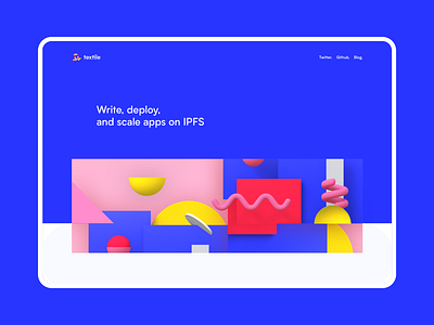 Textile.io : Home design homepage illustration landing pattern textile ui ux web