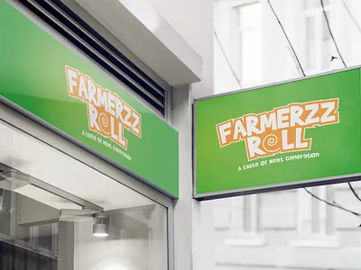Farmerzz Roll Logo Design art artwork branding creative design creativity design graphic design illustrator logo logo design logodesign vector