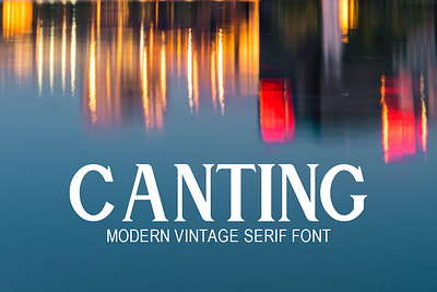 Canting Modern Vintage Serif Font font freebies freefont typogaphy