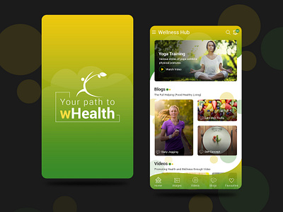 Wellness Mobile App - Android 2d art branding design illustration logo mobile mobile app mobile app design mobile application mobile design ui ux vector wellness