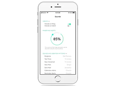 Daily UI 07 - Settings (iPhone volume settings)