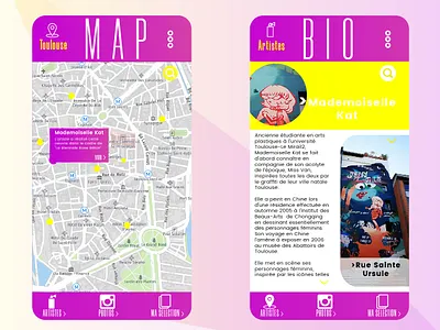 Street Art color design graphic illustrator illustrator design mobile ui ux