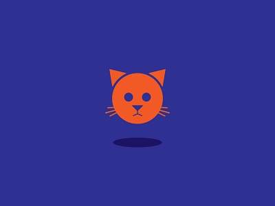 Meow cat icon illustration illustrator