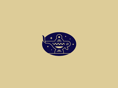 Magic Lamp Logo abstract arabian design djinn flat lamp logo magic magic lamp minimal stars vector