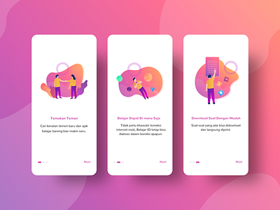 Onboarding Screen app app design illustration learn learning learning app learning platform onboarding