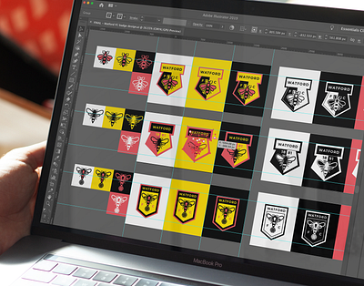 Watford FC - Crest Re-design concepts badge branding concepts crest design football football badge football crests graphic design illustration logo soccer the hornets vector watford fc