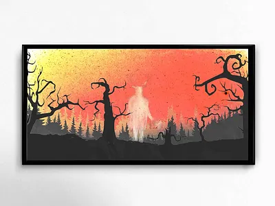 Forest Ghost 2d art concept art forest illstration