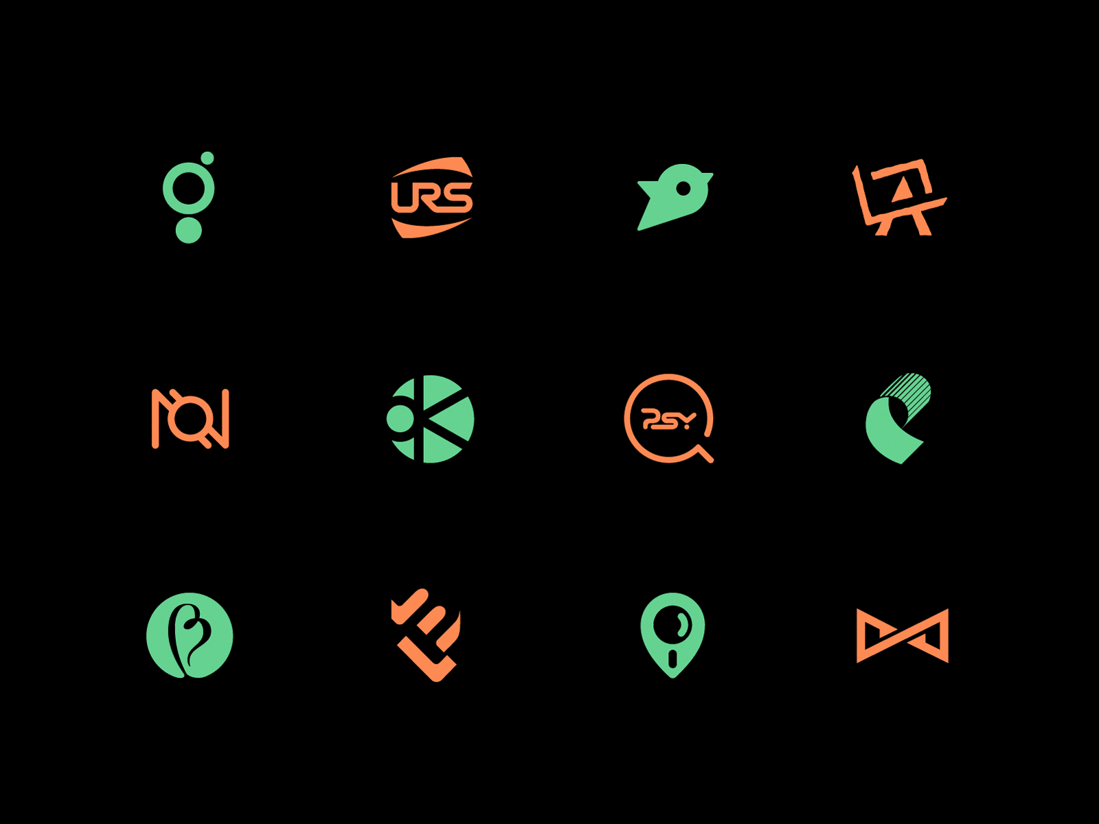 Logofolio branding design flat graphic design icon illustrator lettering logo logo design logotype minimal simple type typography vector