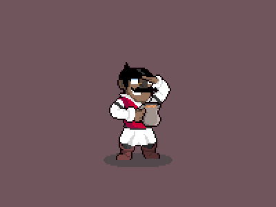 EUAN | Full Body Portrait design development game gamedev illustration pixel pixelart retro