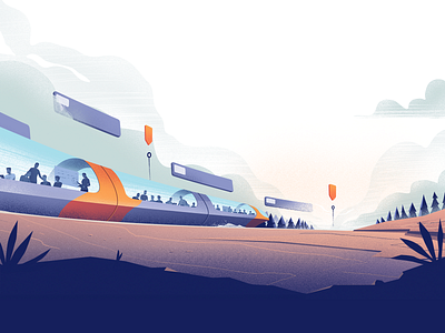 Deadline deadline illustration landscape train