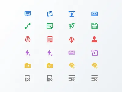Enterprise Icons cloud component folder icons iconset keyboard note ui ux