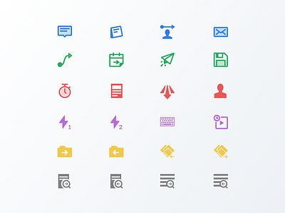 Enterprise Icons cloud component folder icons iconset keyboard note ui ux