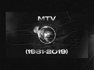 MTV black and white dark exploded grid exploration grid grunge layout mtv noise poster typography ui ux web design