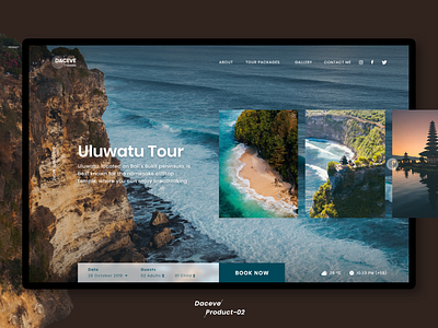 Tour Travel Website bali concept template tour travel travel website ui ux web design