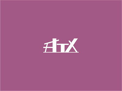 ATX architecture branding building design logo mark monogram
