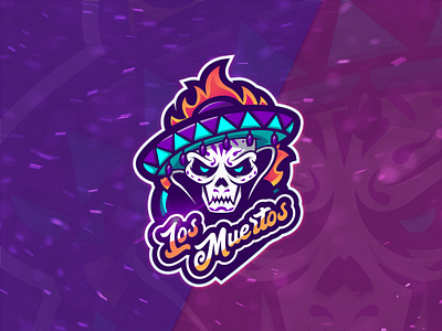 Los muertos logo design character characterdesign design designer desk esport esport logo esportlogo esports esports logo graphic designer illustration logo logo design logotype mascot mascot character overwatch team vector