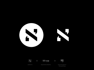 N Mark branding clean content marketing content strategy copywriting icon lettermark logo logo design logo marks logotype mark marketing minimal modern simple symbol