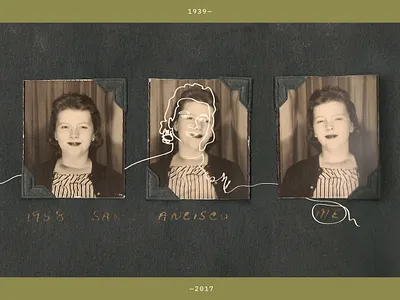 Barbara Ballentine Bates collage handwriting illustration illustration design mixed media photobooth texture vector vintage photo