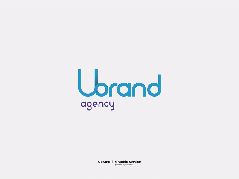 Ubrand Agency animation branding design engineering flat logo logo design motion design rebranding typography