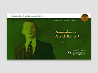 Patrick Kilmartin web site design dublin homepage ireland webdesign website website concept