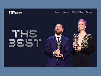 FIFA The Best Website Home Page figma uxdesign website