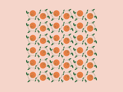 L' A R A N C I A fruit illustration italy orange oranges pattern summer vector