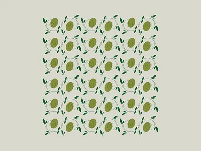 L E . O L I V E fruit illustration italy olive olives pattern vector
