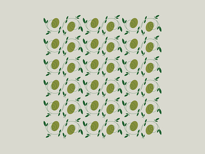 L E . O L I V E fruit illustration italy olive olives pattern vector