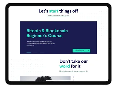 Cryptohub Website Redesign-2 clean crypto cryptocurrency landing minimal money