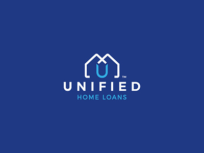 Unified Home Loans Logo Design brand brand identity branding design home home loans icon logo logo design logodesign minimal print real estate symbol unified