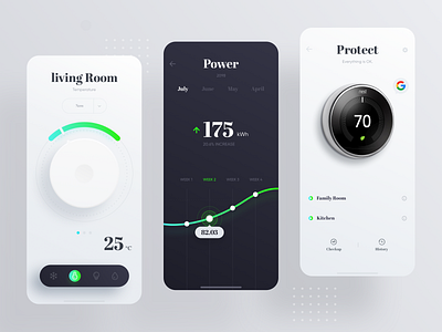 Google Nest Learning Thermostat design team ui