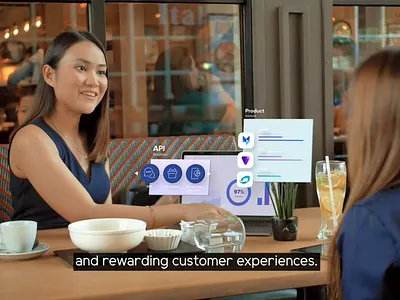 Globe Labs floating UI ads animation globe labs product solutions uiux video