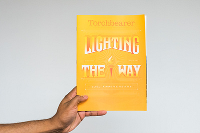 Torchbearer Magazine branding design handlettering knoxville lettering magazine magazine cover magazine design shapes tennessee type typogaphy university of tennessee