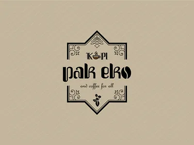 KopiPakEko 758swrno branding coffee coffeeshop design indonesia jakarta julifans kopi logo