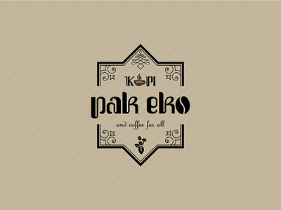KopiPakEko 758swrno branding coffee coffeeshop design indonesia jakarta julifans kopi logo
