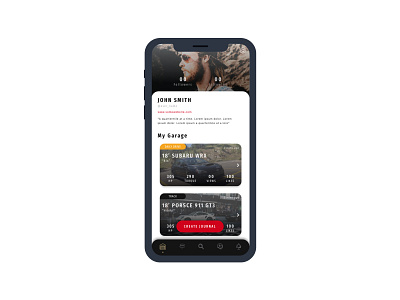 Project Car Social App auto automobile automotive car ui ux