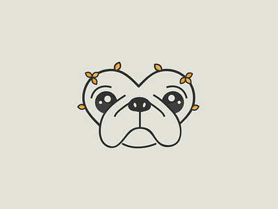 Bear the Pekingese animal bear branding dog icon illustration logo pekingese puppy warmup