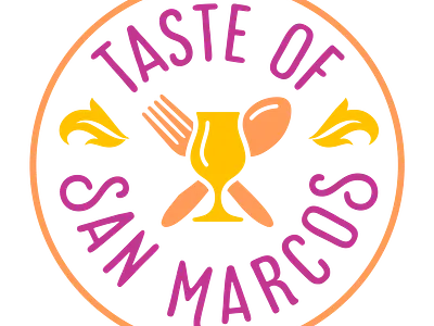 Event Branding- Taste of San MArcos branding event event branding graphic design logodesign poster layout