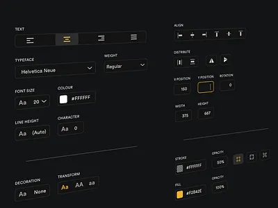 Tool Panel app dark ui design desktop minimal ui