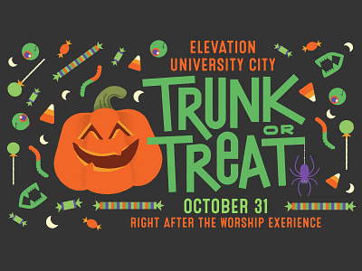 Trunk or Treat adobe design digital drawing illustration logo vector